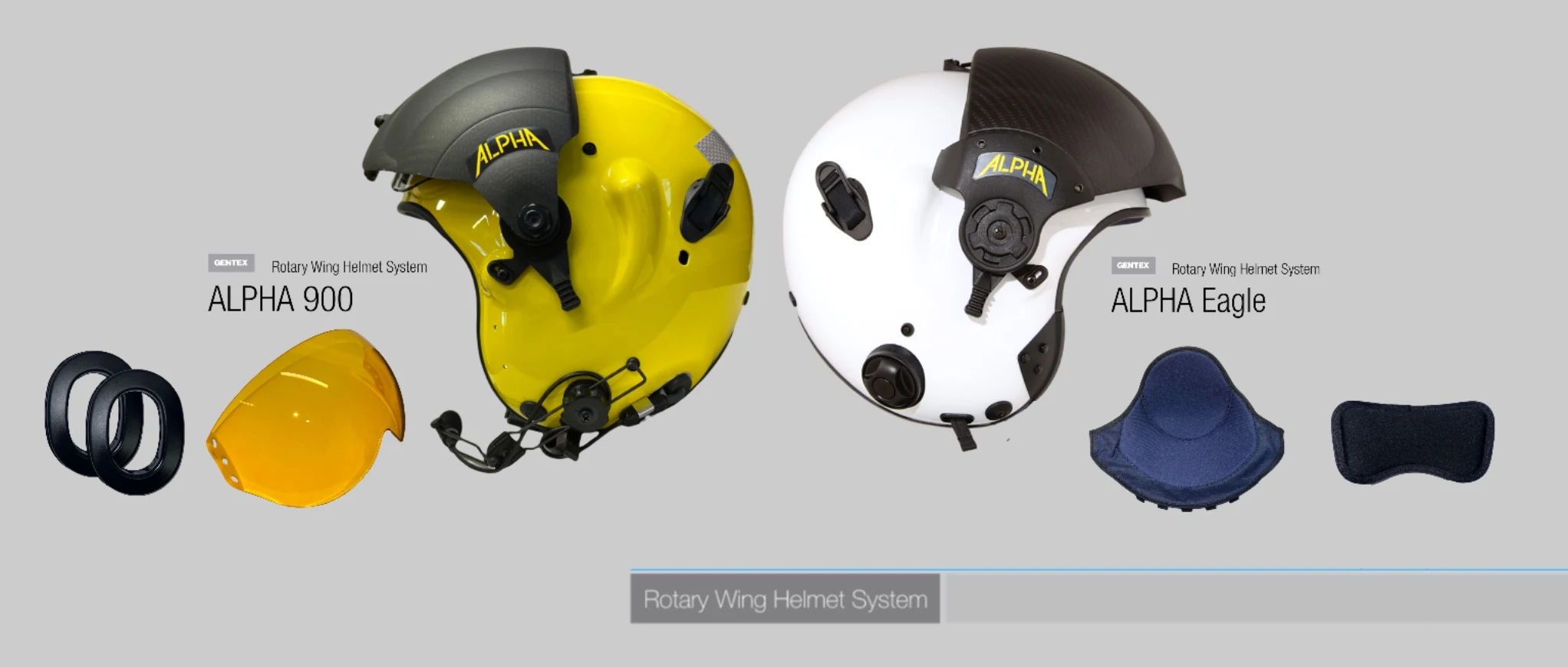 ALPHA Ersatzteile – ALPHA 900 und ALPHA Eagle Ersatzteile für ALPHA 900 und ALPHA Eagle Flughelme: Ohrpolster, Visier und Kopfpolster