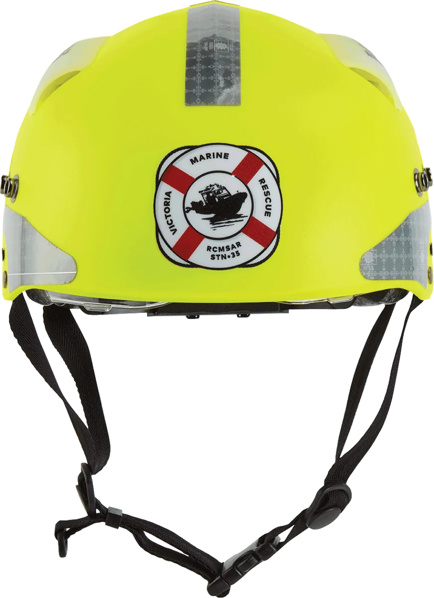 Gelber Manta 3 Marine Rescue Helm aus dem European Helm Store