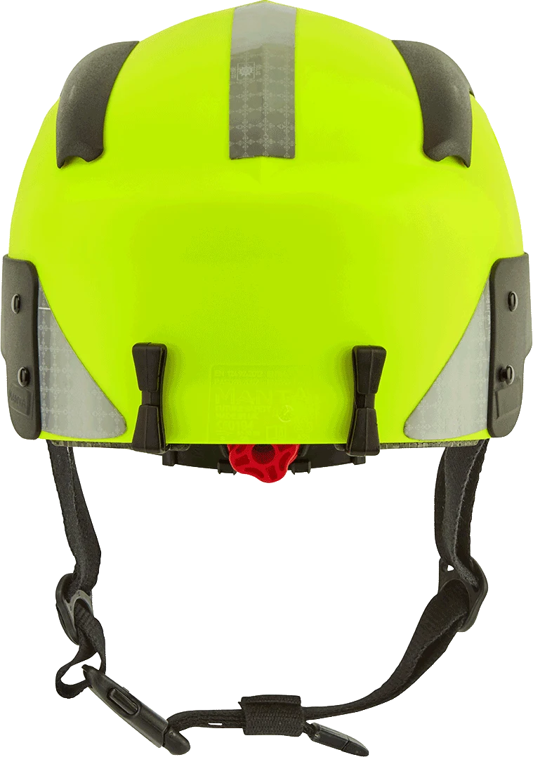 Manta 4 Rettungshelm von hinten mit Größenverstellrad