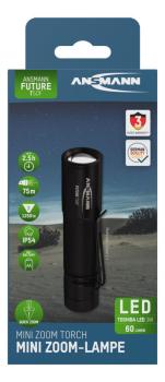 Ansmann LED Taschenlampe T50F Batteriebetrieben