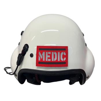 Reflex Patch Velcro Medic Rot Weiß
