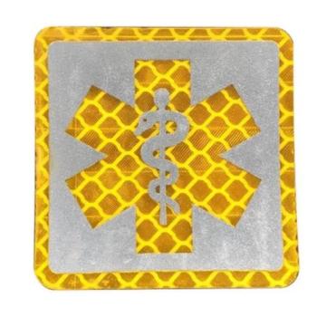 Reflex Patch Velcro Star of Life Gelb