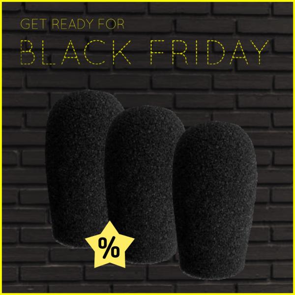 Black Friday Sale - 3x Microphone Windscreen