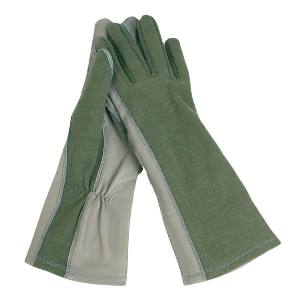 Nomex pilot gloves - Oliv