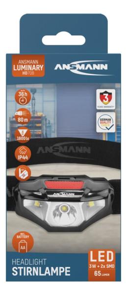 Ansmann HD70B LED Stirnlampe Batteriebetrieben