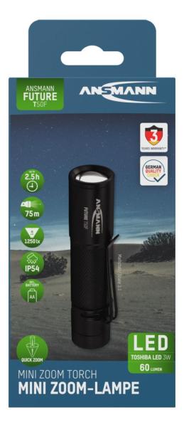 Ansmann LED Taschenlampe T50F Batteriebetrieben