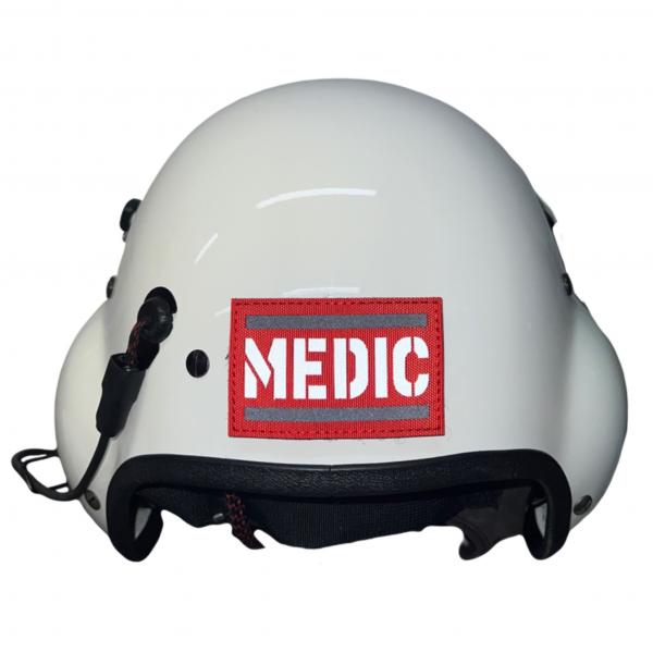 Reflex Patch Velcro Medic Rot Weiß