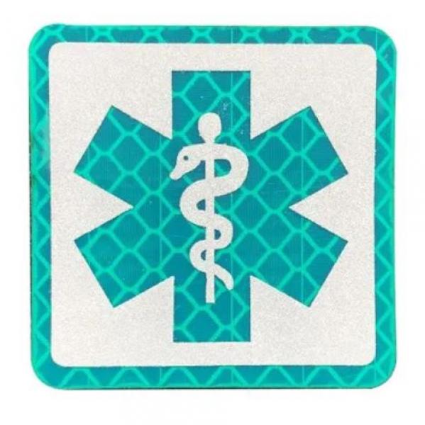 Reflex Patch Velcro Star of Life Grün
