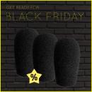 Black Friday Sale - 3x Microphone Windscreen