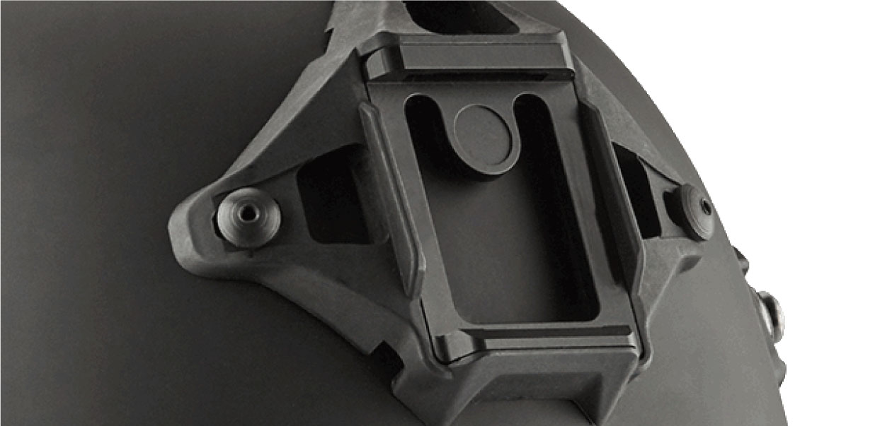 NVG-Aufnahme (NVG Shroud) an der Front des MH4 Typhoon Helms